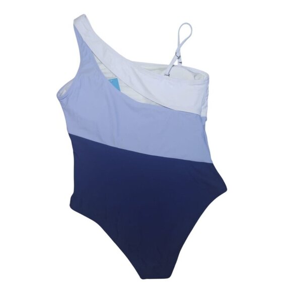 Cupshe Womens One-Shoulder Colorblock Swimsuit With Adjustable Strap Size L NWT. - Picture 2 of 7